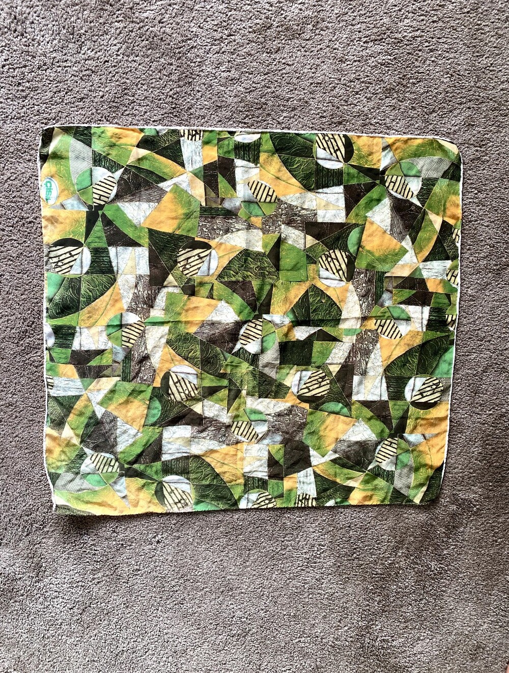 100% Silk Abstract Art To Wear Scarf⅘